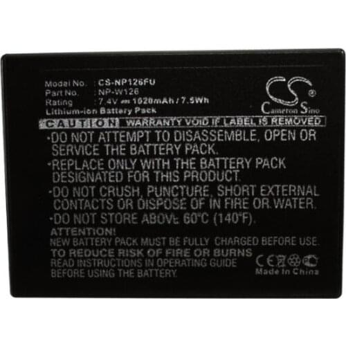 Cameron sino 1020mah battery for FUJIFILM FinePix HS30 HS30EXR HS33EXR HS35EXR HS50EXR X100F X-A1 X-A10 X-A3 X-A5 X-E1 X-E2