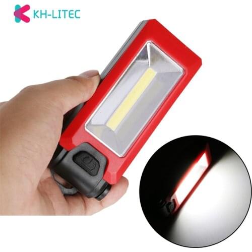 KHLITEC Mini Portable COB LED Work inspection Light lamp Outdoor Camping Lamp Magnetic Car Repair Lamp With Magnet and Hook