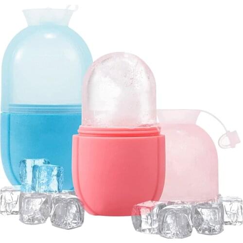 Facial Ice Globes Skin Cooling Ice Roller Mold DIY Body Eyes Face Silicone Massage Ice Cube Mold Facial Treatment Beauty Tools
