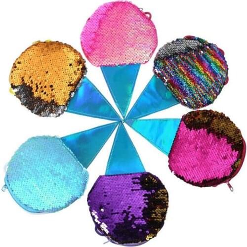 M417 Lovely Sweet Child Messenger Bag Small Sequins Ice cream Design Coin HandBags