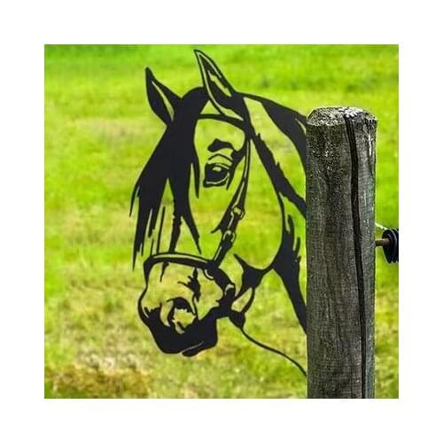 Metal Goat Silhouettes Gardening Fence Garden Decor Goat Outdoors Garden Decoration Ornament Statues Yard Ornaments Miniatures