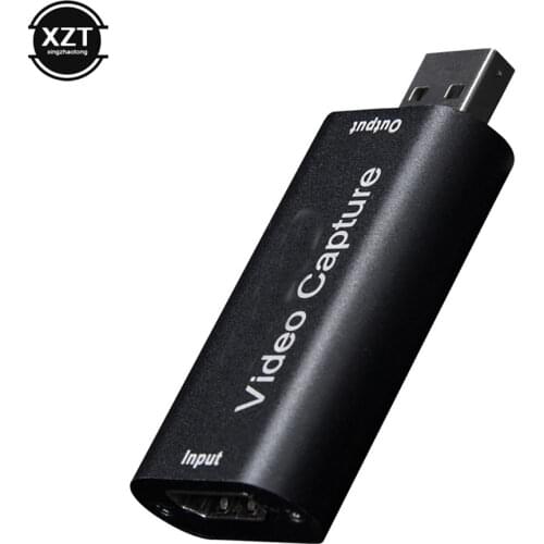 Mini Video Capture Card USB 2.0 HDMI Video Grabber Record Box for PS4 OBS Game DVD Camcorder HD Camera Recording Live Streaming