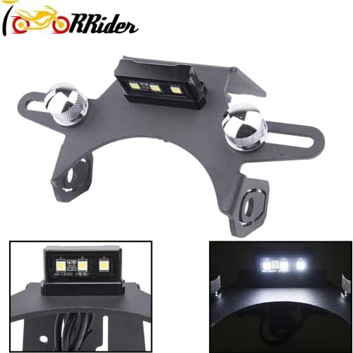 License Number Plate for KAWASAKI NINJA 650 ER6N ER-6N/F 2012-2016 2014 2015 License Plate Bracket Holder with LED Light