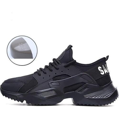 Indestructible Lightweight 2021 Breathable Work Sneakers Safety Shoes Men And Women Steel Toe Cap Anti-crush Work Safety Boots