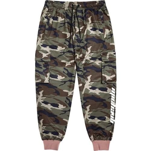 Plus Size 7XL 6XL 5XL XXXXL slim feet pants Harlan beam feet multi-pocket trousers men mens camouflage overalls mens casual