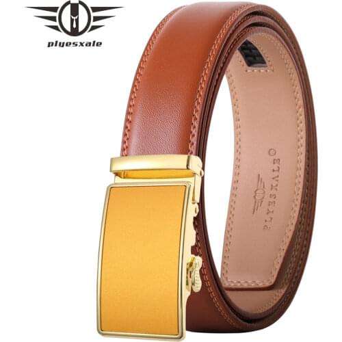 Luxury Mens Leather Belt With Automatic Buckle Business Casual Simple Belts For Men High Quality White Black Brown Blue B543