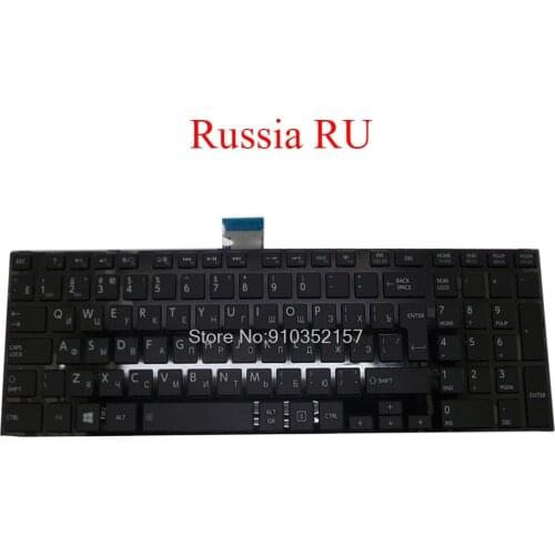 RU US Keyboard For Toshiba For Satellite L50-A S50 MP-11B56SU-920A AEBD5700010 MP-11B53US-528A Russia English black new