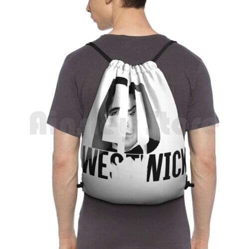 Ed Westwick Backpack Drawstring Bag Riding Climbing Gym Bag Ed Westwick Gossip Girl Chuck Bass Chalet Girl Filthy Youth