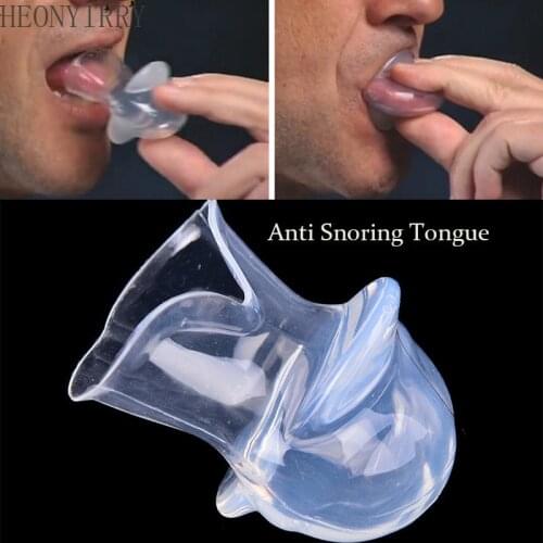 Silicone Anti Snoring Tongue Retaining Device Snore Solution Sleep Breathing Apnea Night Guard Aid Stop Snore Sleeve