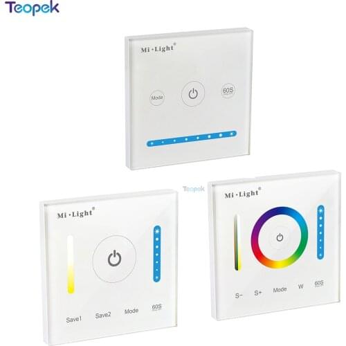 MiBoxer Smart LED Touch Panel Controller P1 P2 P3 For RGB RGBW RGB+CCT / Double White / Single Color LED Lighting DC12-24v 15a