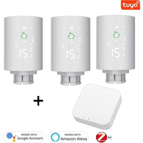 Tuya ZigBee3.0 Smart Radiator Upgrade Version Constant Temperature Heating Temperature Controller Voice Control
