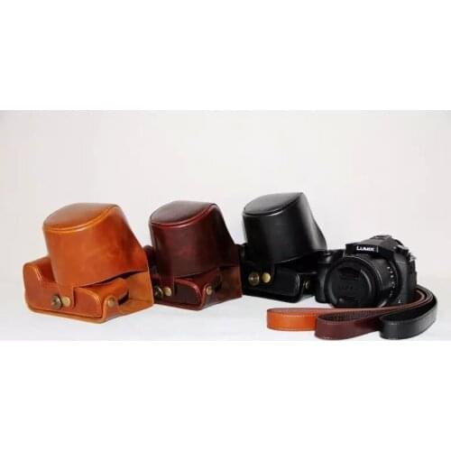 High quality Camera Bag PU Leather Case For Panasonic Lumix DMC-FZ1000 FZ1000 DSLR With Shoulder Strap Camera Accessories