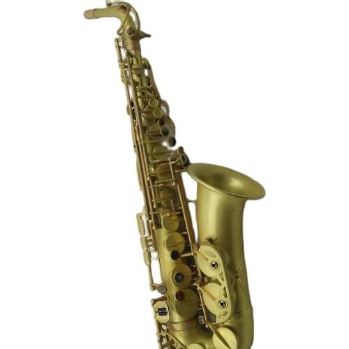High Grade Classic structure/ Yellow shell color/Unlacquer/Professional/Alto Saxophone