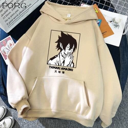 Tamaki Amajiki My Hero Academia Graphic Printed Funny Hoodie Fashion Anime Pullover Tops