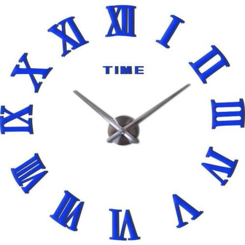 20pcs Fashion quartz watch home decor limited sale 3d big mirror diy real wall clock modern design room gift