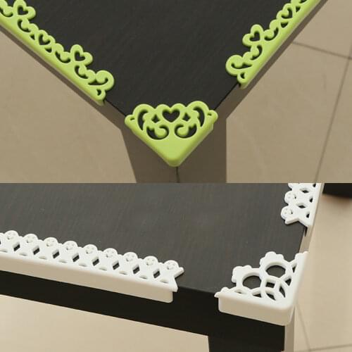 4Pcs Hollow Out Flower Pattern Baby Kids Table Desk Corner Guard Children Safety Edge Guards Soft Baby Safe Corner Protector