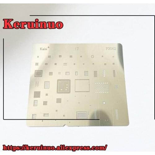 5 pcs 7 BGA Stencil A10 CPU RAM Wifi Nand Flash Baseband Power Amplifier Audio IC Reballing Pin Heat Template P3062