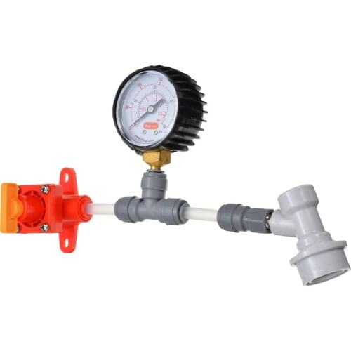 Blowtie Spunding Valve Food Grade Acetal Diaphragm Spunding Valve Set Adjustable Pressure Relief Gauge Ball With Gauge 0-40 psi