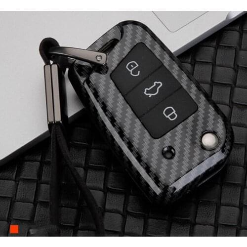 Zinc alloy car key case for VW Golf Bora Jetta POLO Passat Skoda octevia A5 Fabia seat Leon Golf-7 Tiguan-L B8 Gte