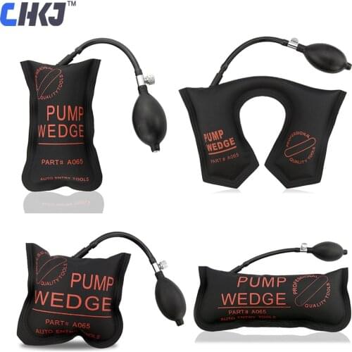CHKJ 4pcs/lot Pump Wedge Locksmith Tools Airbag Lock Pick Set Inflatable Shim Airbag Car Door Window Universal Removal Hand Tool