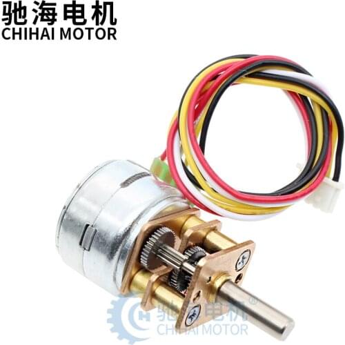 CHS-GM15BY DC5v Ratio 210/298/380 2-Phase 4-Wire Mini 15mm Full Metal Gear Stepper Stepping Motor for DIY Digital Camera