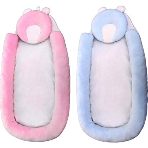 Baby Bassinet, Portable Ultra Soft Infant Lounger Bed Mattress with Removable Pillow for Sleeping Napping