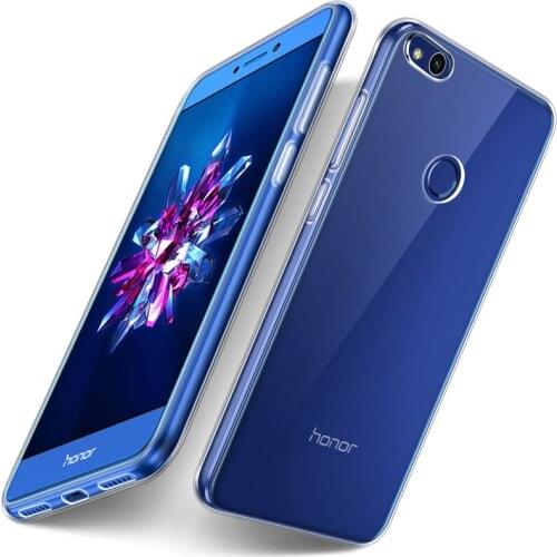 For Huawei Honor 8 Lite Case Transparent Crystal Silicone Soft Cover For Huawei P8 Lite 2017 Phone Cases