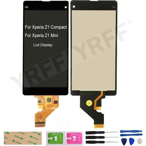 For Sony Xperia Z1 Compact LCD Display Touch Screen Digitizer Assembly For Sony Xperia Z1 Mini D5503 M51W LCD Screen