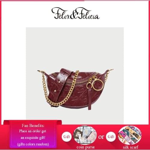 FELIX & FELICIA Fashion Luxury PU Leather Chest Bags For Women 2020 Ladies Simple Casual Crossbody Waist Bag Female Mini Handbag