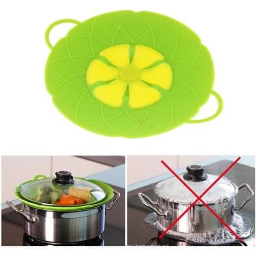 Kitchenware 28CM Silicone lid Spill Stopper Cover For Pot Pan Kitchen Accessories Cooking Tools Flower Cookware 301-0453
