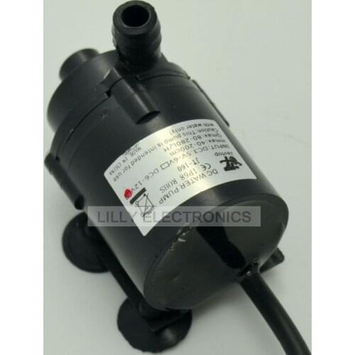 Mini Brushless Water Pump Amphibious 6V-12V Submersible Pump W/Cable