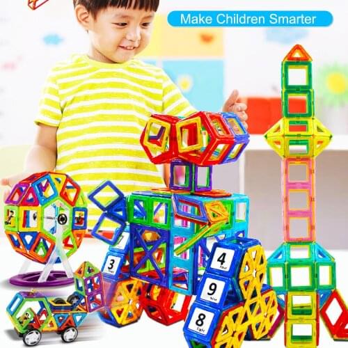 Mini Size 3D Magnetic Blocks Magnet Construction Toys Model & Building Toys For Children Kids Gift