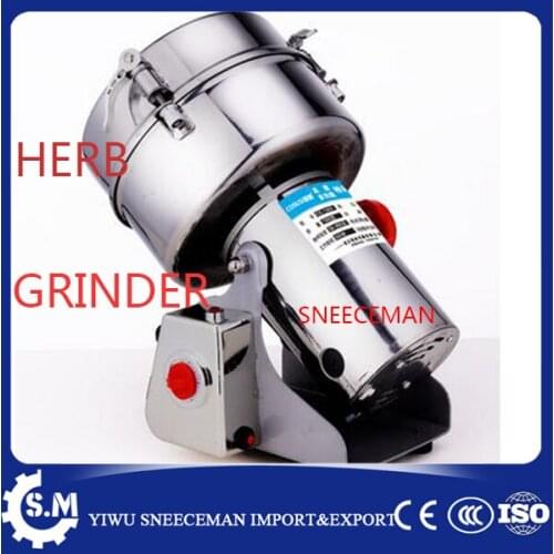 Commercial top grade multifunction 2000g stainless steel Swing type Chinese medicine grinder pulverizer flour mill superfine