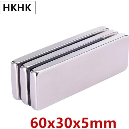 N38 60x30x5 Powerful Quadrate Magnets 60mmx30mm Neodymium Magnet 60x30x5mm Strong NdFeB Permanent Magnetic 60*30*5 magnet 60mm