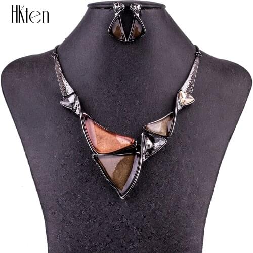 MS1504772 Fashion Jewelry Sets High Quality Necklace Sets For Women Jewelry Multicolored Crystal Resin Unique Design Party Gift