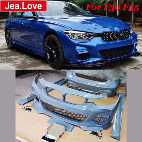 Unpainted ABS Car Body Kits Front and Rear Bumper Side Skirts Modify to G20 G28 Style For BMW 3 Series F30 F35 320LI 330LI