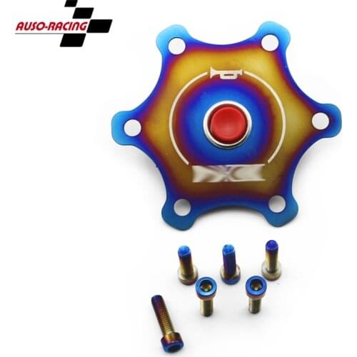 New baking Blue Sport steering wheel horn button racing horn switch button cover