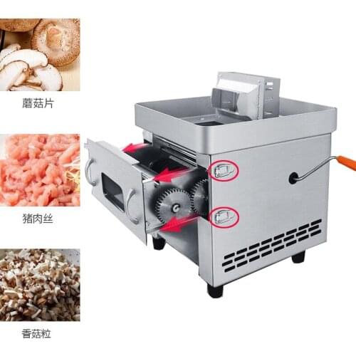 New Electric Manual Meat Slicer Cutter Commercial Home Pull-out blade Meat Slicing Machine Automatic Meat Cutting Mincing 850W