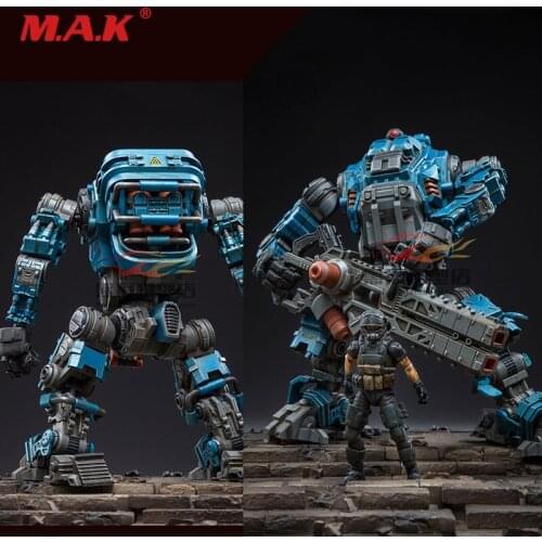 Full set In stock JOYTOY 1/18 Scale Free Man Tactical Mecha Blue color Soldier Mini Figure collectible