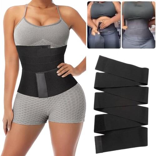 Waist Trainer Shaperwear Belt Women Slimming Tummy Wrap Waist Trimmer Belt Slimming Body Shaper Control Strap Plus Size