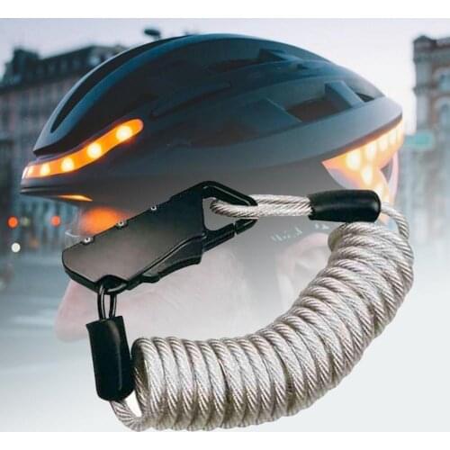 Bicycle helmet anti-theft code lock, spring-loaded bicycle code lock, safe and portable, helmet anti-theft, bicycle anti-theft