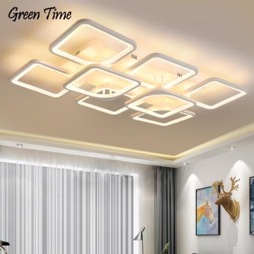 Modern Led Chandeliers For Living room Bedroom Dining room Kitchen Lamp Home Ceiling Chandelier Lighting Fixture 110V 220V White