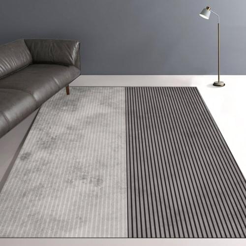 Modern Simple Mat For Home Retro Stripes Splicing Area Rug For Living Room Sofa Coffee Table Bedside Mat Non-slip Floor Carpets