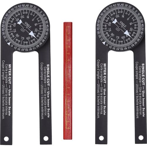 Miter Saw Protractor ABS Digital Protractor Ruler Inclinometer Protractor Miter Saw Angle Level Meter Measuring Tool