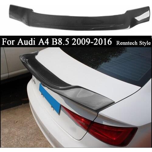 Carbon Rear Trunk Spoiler Boot Wing For Audi A4 B8.5 2013 2014 2015 2016