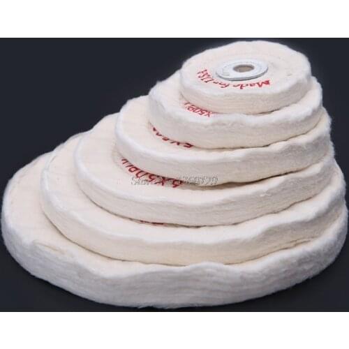 3/4/5/6/7/8"Cloth Buffing Wheel Grinder For Wood Metal Jewelry Polishing Tools Whosale&Dropship