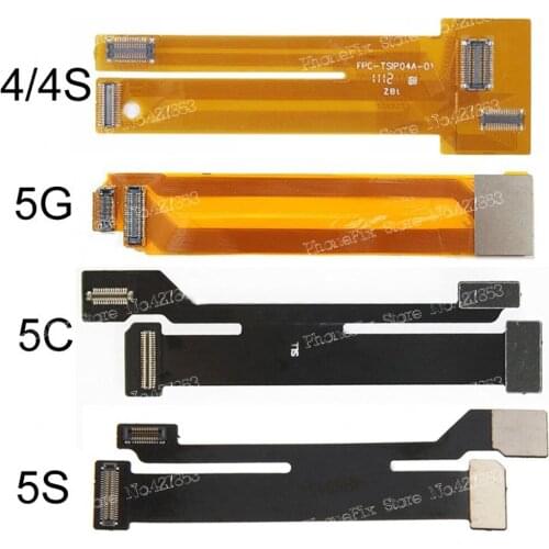 4pcs/Lot Extended Test Flex Cable for iPhone 4 4S 5 5C 5S LCD Screen Test Extension Cable Testing Flex
