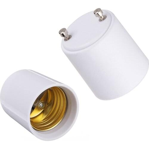 1pcs New GU24 To E27 White LED Light Lamp Bulb Adapter High Quality Fireproof Material Holder Socket GU24 To E27 Bulbs Adapter