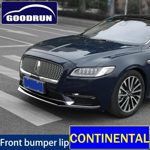 For Lincoln CONTINENTAL Car Styling Accessories Exterior Front Bumper Spoiler Protector Plate Lip Cover Trim Strip