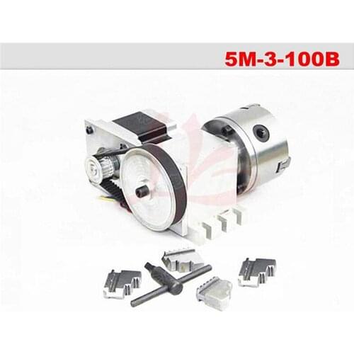 Free shipping CNC 4th axis A aixs Rotary axis with chuck for cnc router cnc miiling machine
